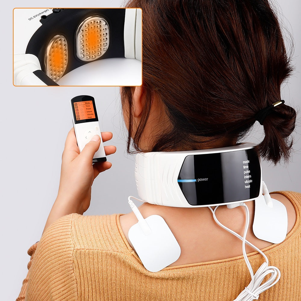 Household Cervical Spine Heating Pulse Health Care By Multifunctional Neck Protector Remote Control - Lees Beauty and Self Care Bar